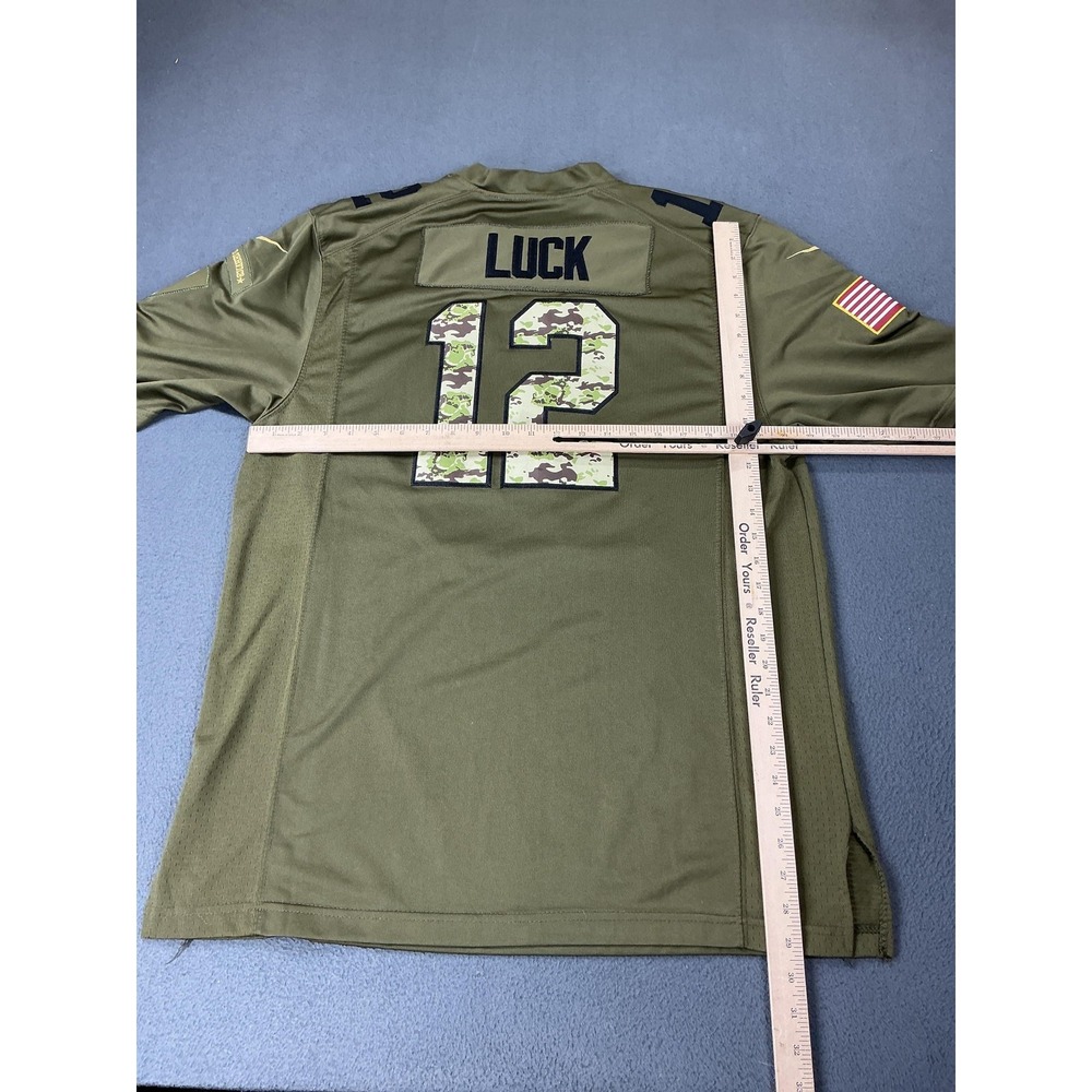 Indianapolis Colts Jersey Mens Large Green NFL Football Nike Andrew Luck - Picture 5 of 8